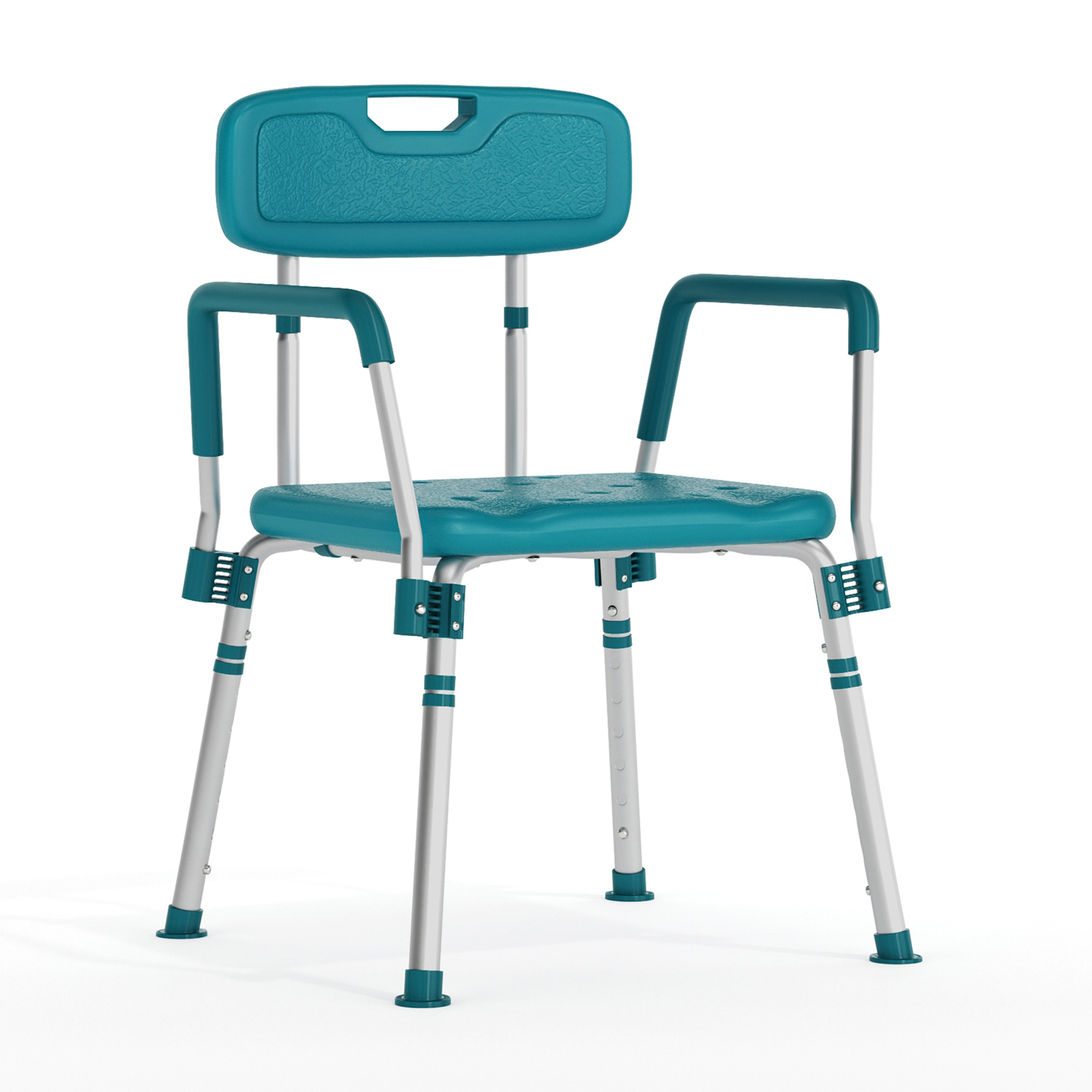 Flash Furniture, Quick Release Back Arm Teal Shower Chair, Includes (qty.) 1 Model# DCHY3523LTL